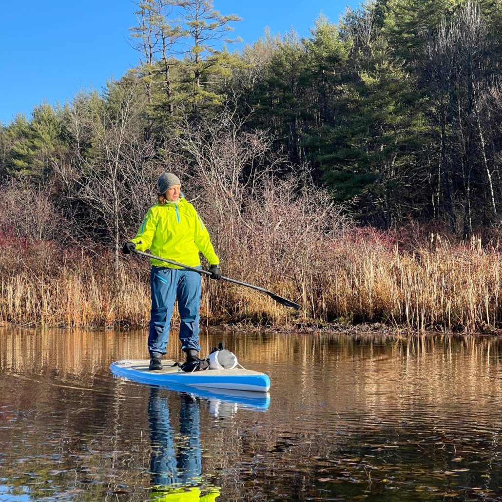 Paddleboarding on the Connecticut River