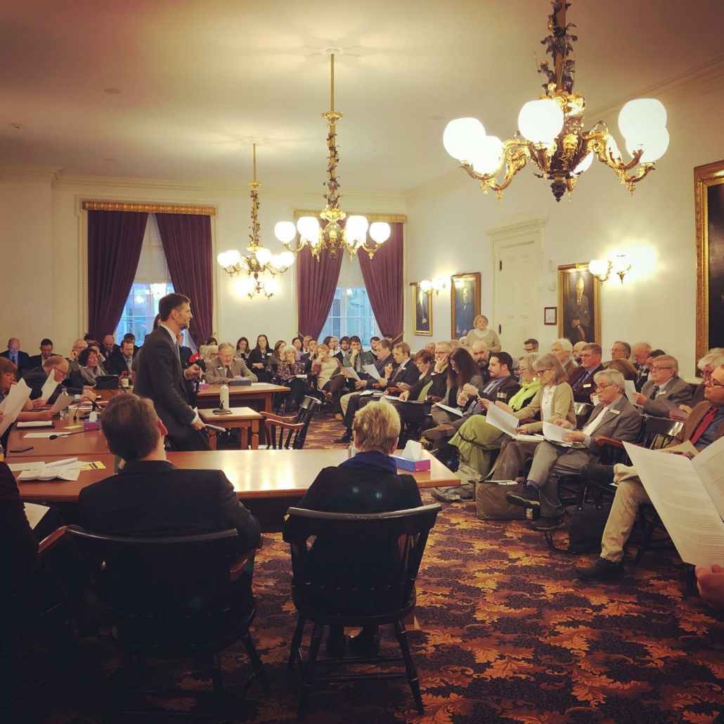 Attending a Caucus Meeting at the Vermont State House